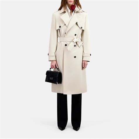 The Kooples Double Breasted Belted Trench Coat