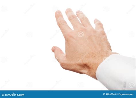 Right Business Man Hand Trying To Grab Something Stock Photo Image Of