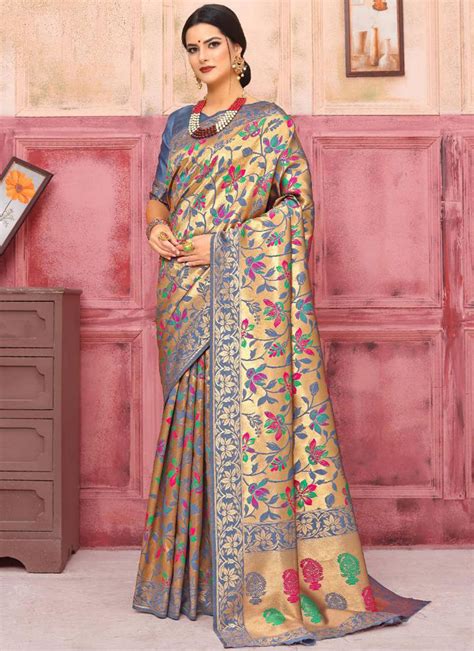 Shop Online Weaving Designer Traditional Saree