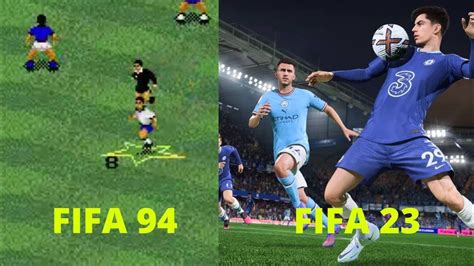 Evolution Of Fifa Games Fifa 94 Fifa 23 Youtube