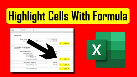 How To Highlight Cells With Formula In Excel Youtube