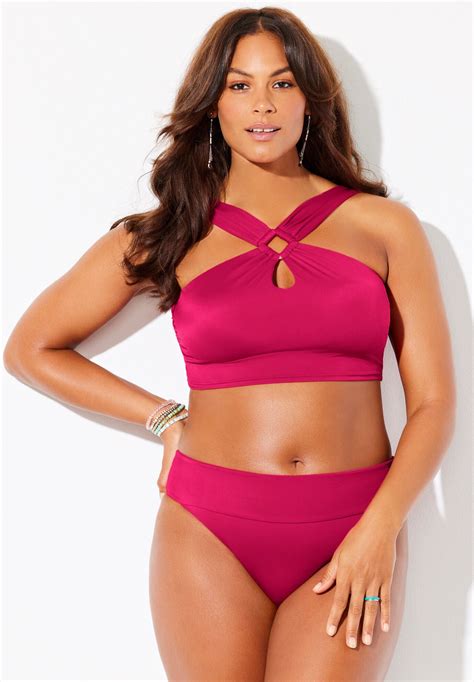 High Neck Halter Bikini Set Catherines