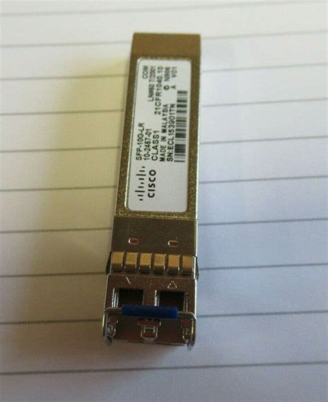 Cisco Sfp 10g Lr 10 2457 0110 Gbps 10gbase Lr Lc Sfp Transceiver Module