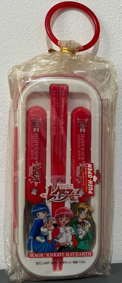 Magic Knight Rayearth Folk Spoon Chopsticks Set Box Clamp Kodansha