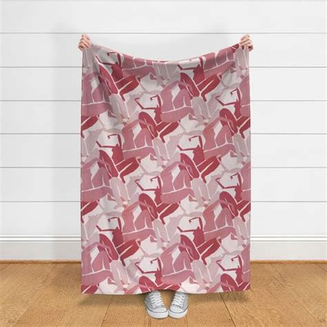 Pink Cut Out Nude Fabric Spoonflower