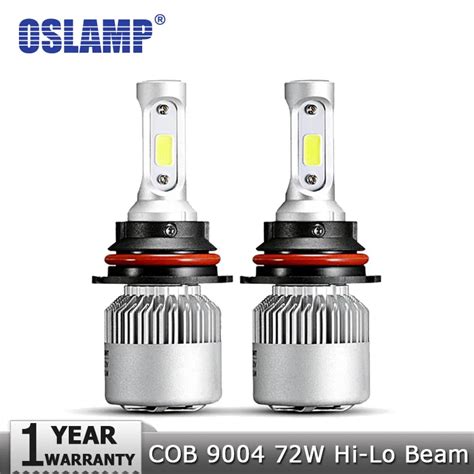 Oslamp Cob Led Car Headlight Kits W Pair Lm Auto Hb Front