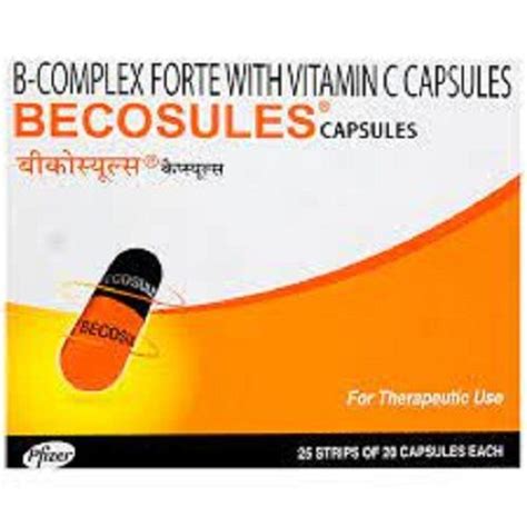 Becosules B Complex Forte With Vitamin C Capsules Medicine Raw Materials At Best Price In Malda