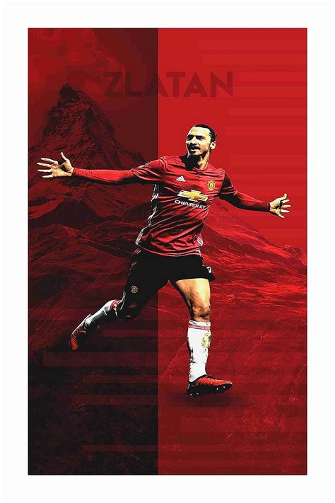 BALDAU PRINTS Zlatan Ibrahimovic Wall Poster For Room Gloss Laminated