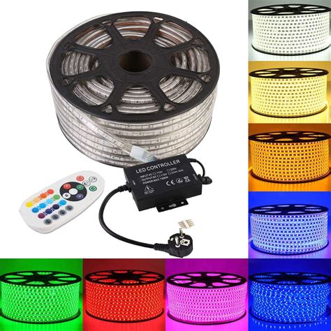 GreenSun LED Lighting 30M Ruban LED 5050 RGB SMD 60 LEDs M Bande