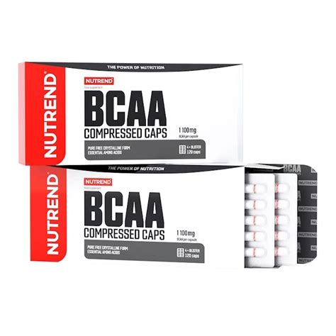 Aminorūgštys Nutrend BCAA Compressed Caps Maistas Sportui