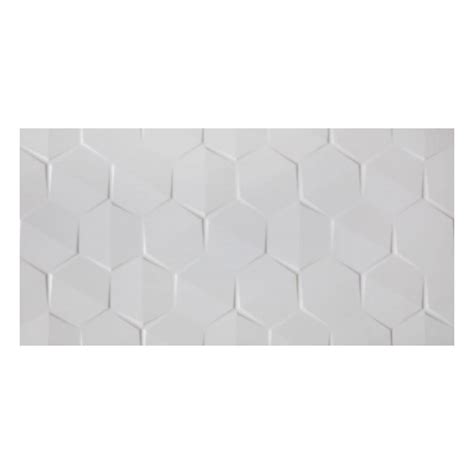 Płytka ścienna 30x60 cm ALTERIO white struktura hexa LUBAR