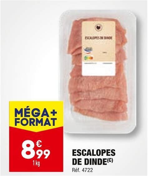 Promo Escalopes De Dinde Chez ALDI