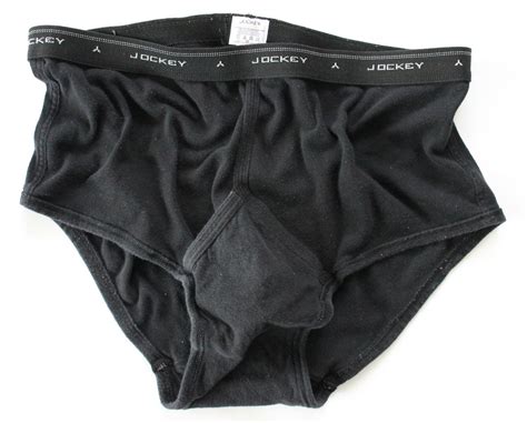 Jockey Men S Black Underwear Full Rise Briefs X Large 42