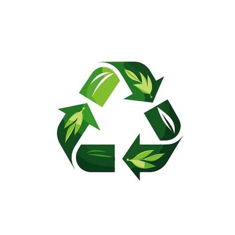 Premium Vector | Vector of a green recycle logo on a white background