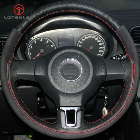 Aliexpress Buy Lqtenleo Black Genuine Leather Suede Steering