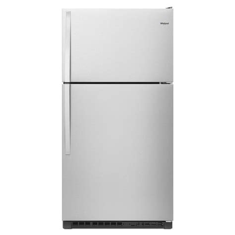 Whirlpool 205 Cu Ft Top Freezer Refrigerator Fingerprint Resistant