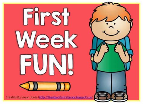 First Week Of School Activities And A Freebie Susan Jones Teaching