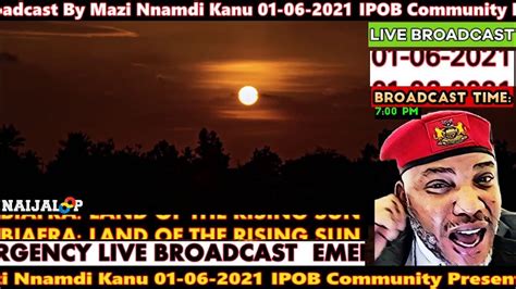 Mazi Nnamdi Kanu Emergency Broadcast On Radio Biafra University Live