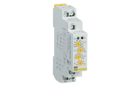 Реле фаз IEK ORF 04. 3фазы 220-460В AC ORF-04-220-460VAC - выгодная ...