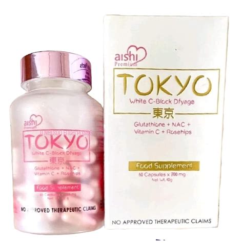 Amazon Aishi Premium Tokyo White C Block Dyfage Glutathione 60