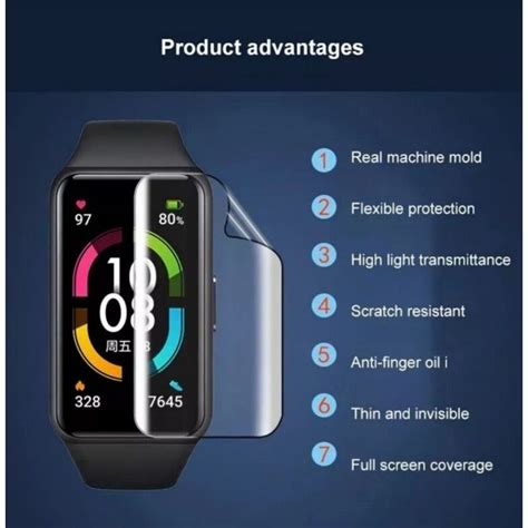 Huawei Band 7 - Miếng dán màn hình TPU bảo vệ chống trầy dùng cho đồng ...