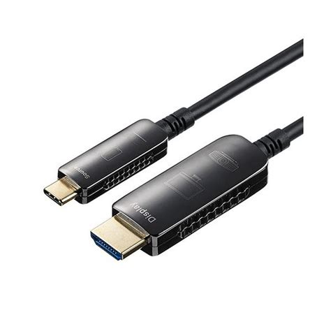 【楽天市場】サンワダイレクト Usb Type Cto Hdmi 変換ケーブル 光ファイバー 10m 4k 60hz ブラック 500 Kc037 10 1本：世田谷家具インテリアストア