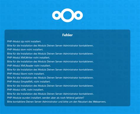 Nextcloud PHP Module fehlen? (Server, Linux, Cloud)