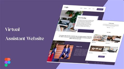 Virtual Assistant Website Design On Figma Speed Art Youtube