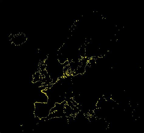 Lighthouses of Europe - Vivid Maps