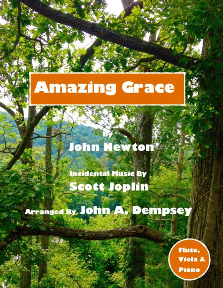 Amazing Grace The Entertainer Trio For Flute Viola And Piano Arr