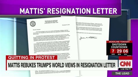 Mattis Rebukes Trumps Worldview In Resignation Letter Cnn