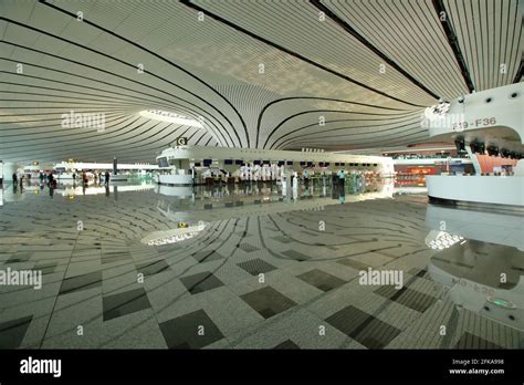 Beijing daxing interior at the airport Stock Photo - Alamy