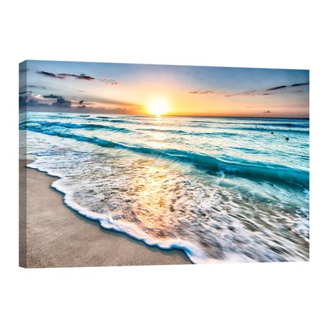 Cuadro Playa Mar Canc N Canvas Revolution X Cm Coppel