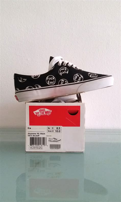 Vans Supreme Fuck Em Men S Fashion Footwear Sneakers On Carousell