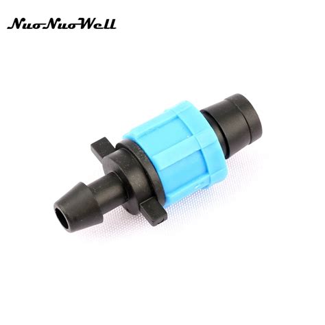 6pcs Nuonuowell 16mm Thread Lock Drip Tape By Pass Connector For Garden Greenhouse Micro Drip