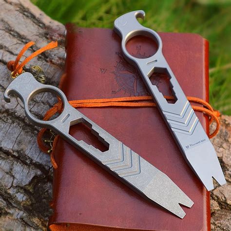 Titanium Alloy Edc Multifunctional Tool Pry Bar Bottle Opener Outdoor