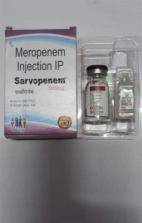 Meropenem Injection Ip 10 Ml Strength 500 Mg At 165 Vial In Navi