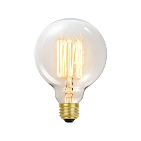 Globe Electric 60 Watt G30 Dimmable Cage Filament Vintage Edison Incandescent Light Bulb, Warm ...