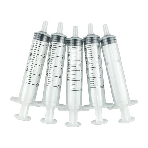 5ml Industrial Disposable Straight Mouth Manual Syringe Glue Dispensing