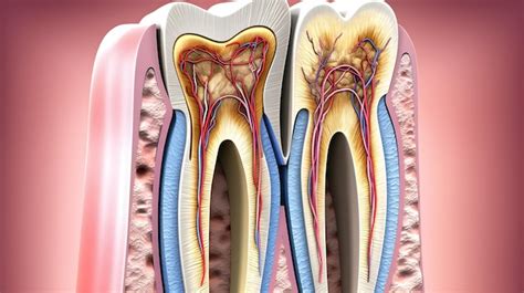 Premium Photo Dental Tooth Anatomy Cross Section Of Human Tooth With