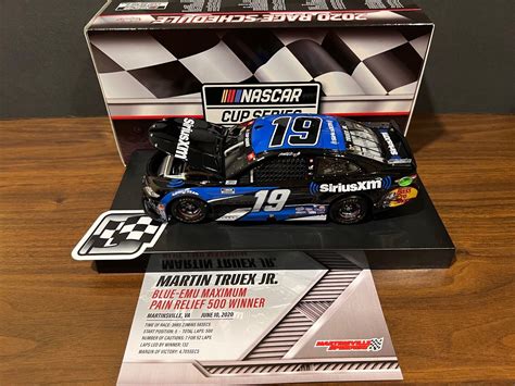 Martin Truex Jr 2020 19 Sirius Xm Martinsville Win Camry 124 Nascar Ebay