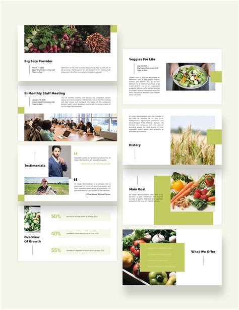 Healthy Food PowerPoint Template - Download in PowerPoint, Google ...