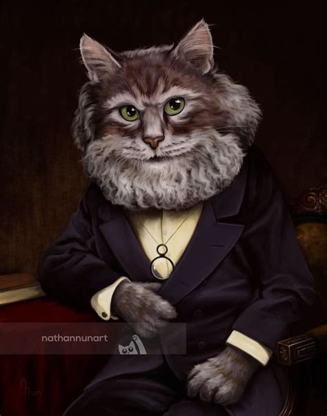 Marx As A Cat Portrait Of Karl Manx Etsy