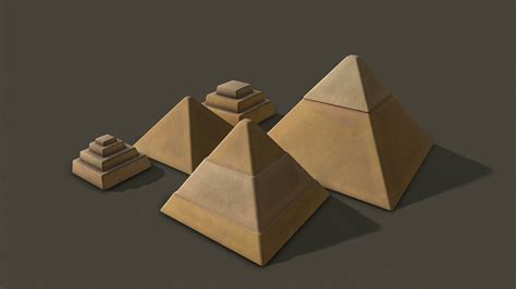 Egytpian Pyramids 3d Model By Polygun