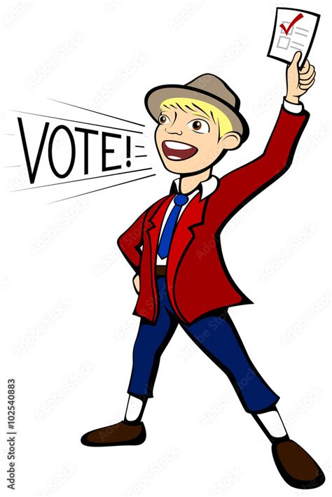 People Voting Cartoon