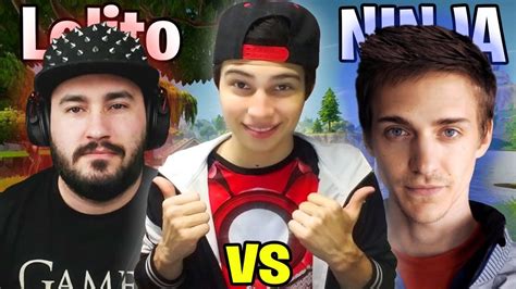 LOLITO FDEZ VS NINJA LOS MEJORES JUGADORES DE FORTNITE Reacción