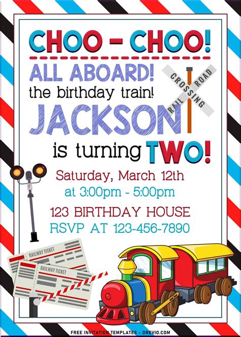 Birthday Fun Birthday Party Themes Birthday Invitations Bday Train