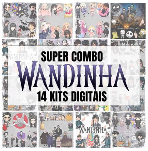 Kit Digital Wandinha Vandinha Familia Adams Produtos Elo7