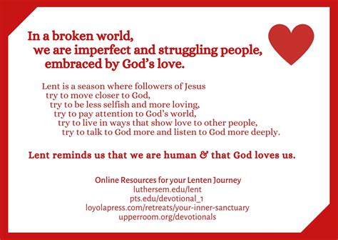 Resources For Lent Lutheran At Penn State