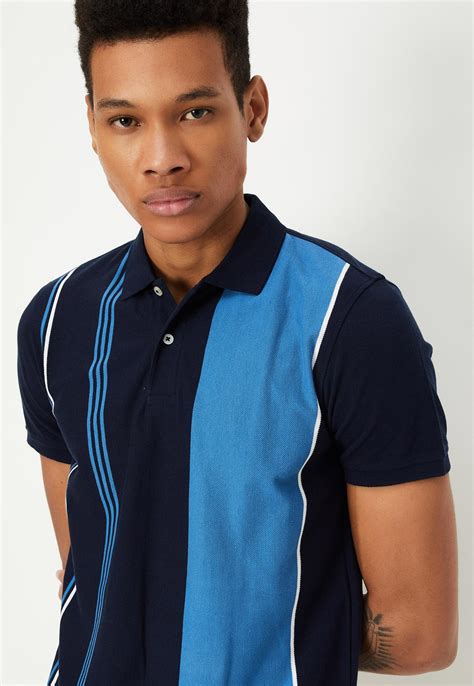 Buy Men Slim Fit Striped Polo T Shirt Online At Just Rs